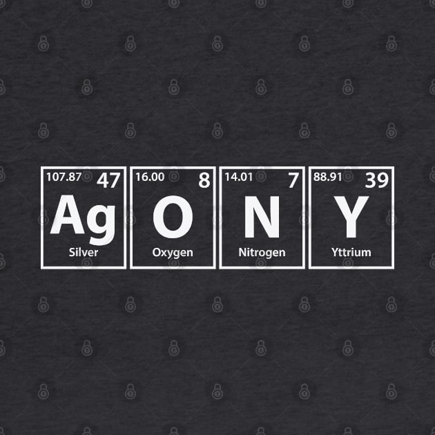 Agony (Ag-O-N-Y) Periodic Elements Spelling by cerebrands